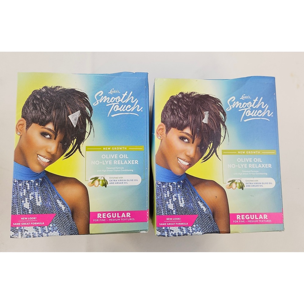 Luster's Smooth Touch Olive Oil No-Lye Relaxer Regular New Growth 2 Pack